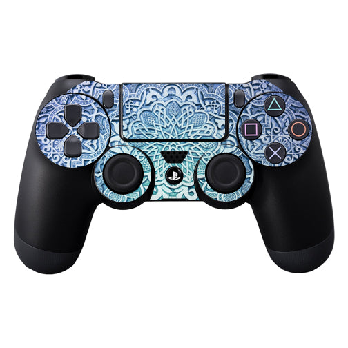 MightySkins SOPS4CO-Carved Blue Skin Decal Wrap for Sony PlayStation